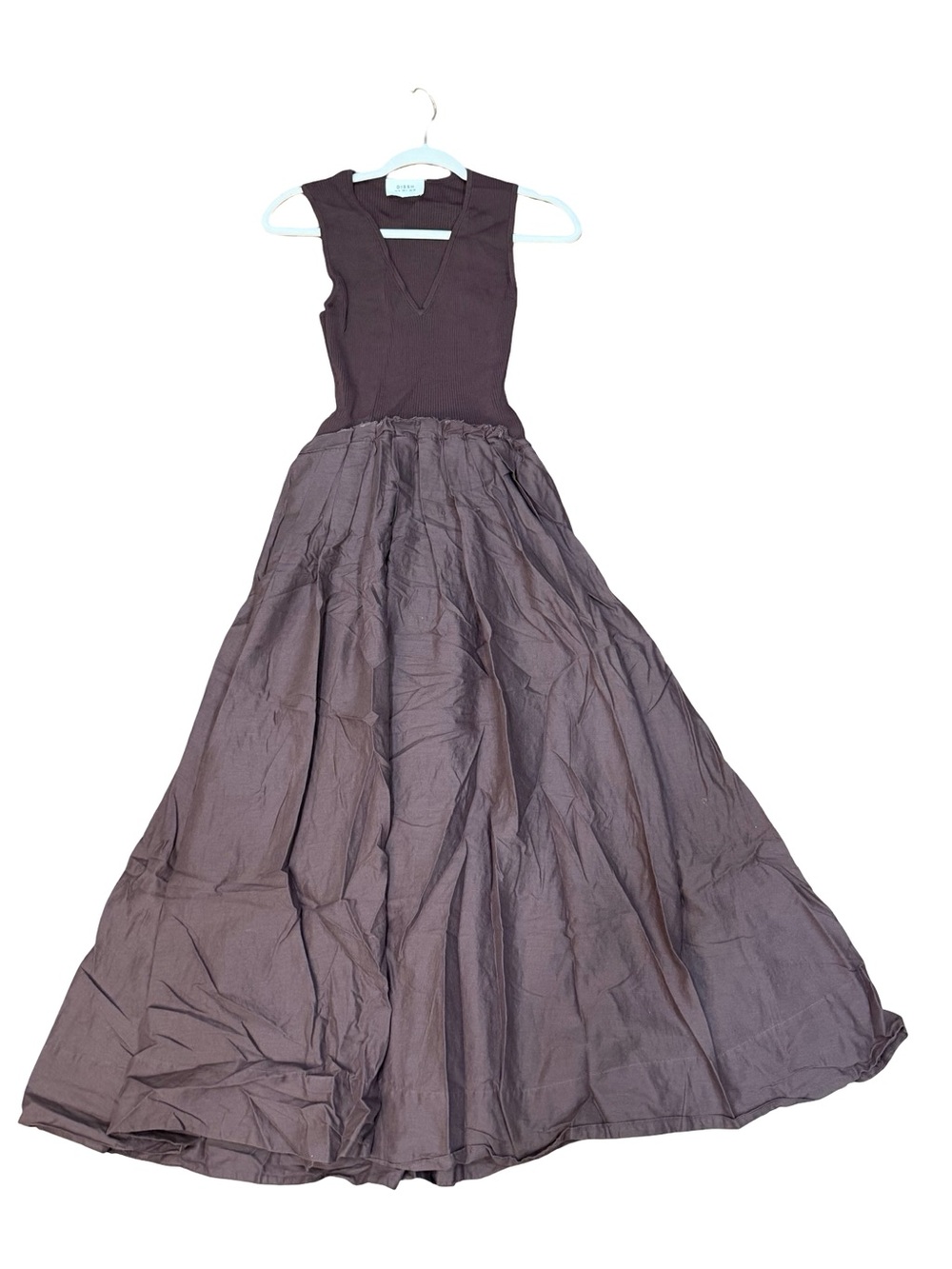 ๐ค DISSH Holly Bitter Choc Hybrid Midi Dress Size 4 Brown Minimalist Dress - Picture 8 of 16